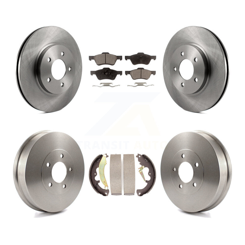 Rotor de frein à disque avant et arrière, Kit de plaquettes et de tambour semi-métalliques pour Ford Escape Mercur