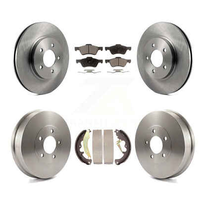 Rotor de frein à disque avant et arrière, Kit de plaquettes et de tambour semi-métalliques pour Ford Escape Mercur