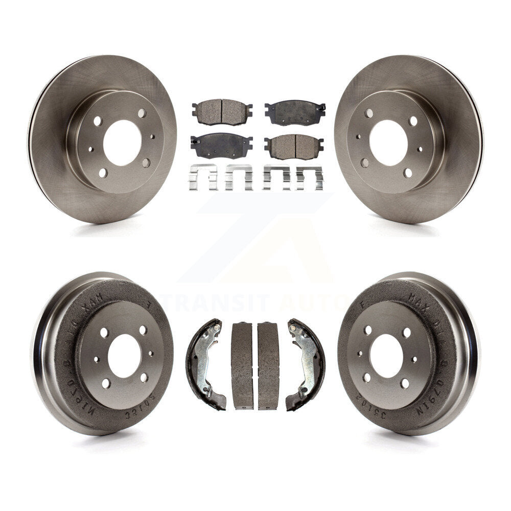 Kit de tambour à plaquettes semi-métalliques, Rotor de frein avant et arrière, pour Hyundai Accent jusqu'à 09 30 0