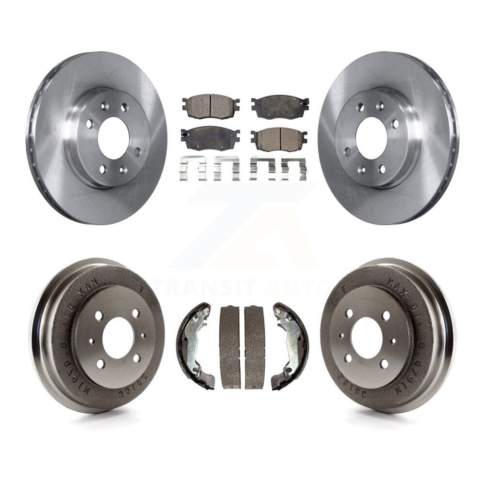 Kit de tambour à plaquettes semi-métalliques, Rotor de frein avant et arrière, pour Hyundai Accent jusqu'à 09 30 0