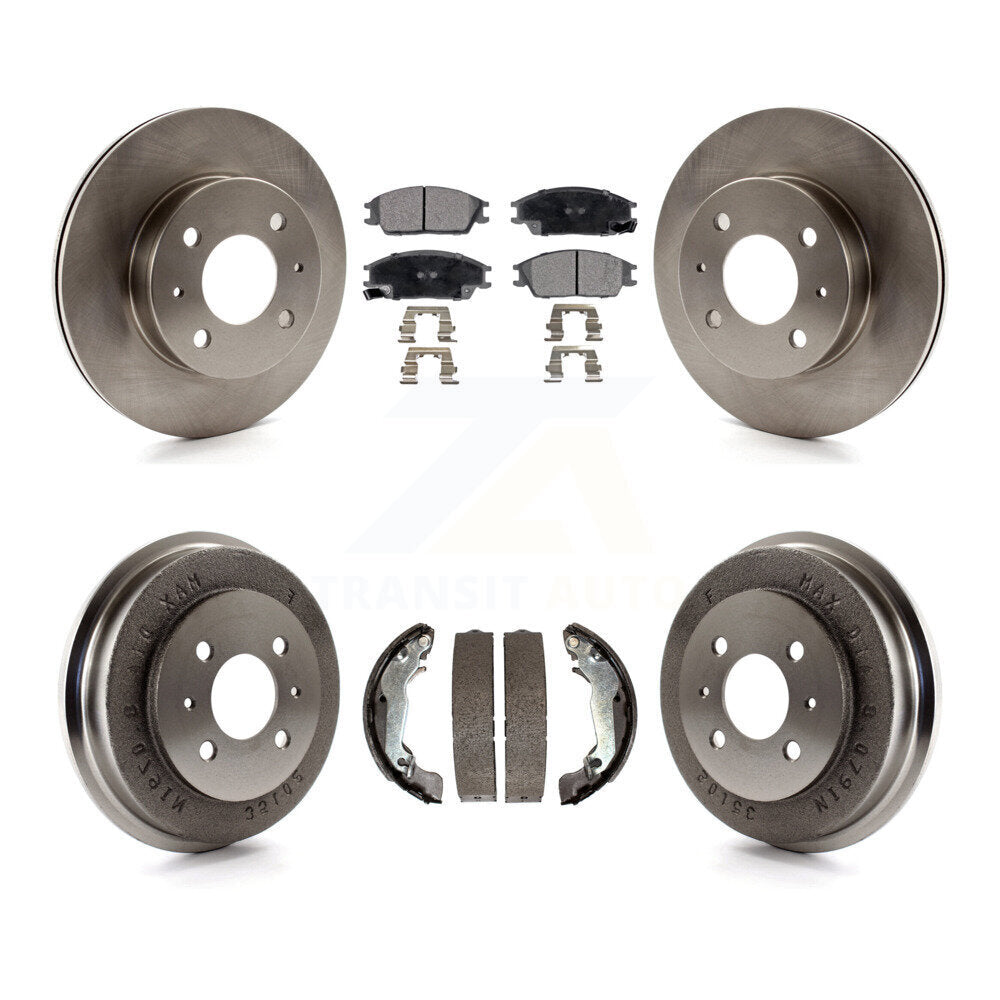 Kit de plaquettes et de tambour semi-métalliques, Rotor de frein avant et arrière, pour Hyundai Accen 2003 – 2005