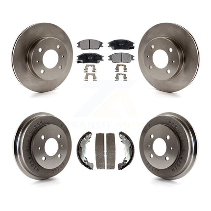 Kit de plaquettes et de tambour semi-métalliques, Rotor de frein avant et arrière, pour Hyundai Accen 2003 – 2005