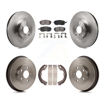 Rotors de frein avant et arrière, Kit de plaquettes et de tambour semi-métalliques pour Subaru Forester Imprez
