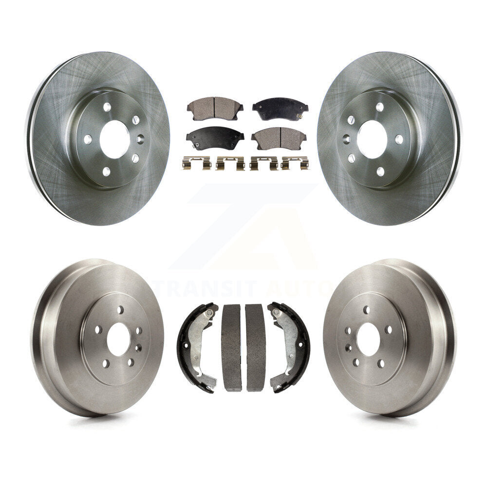 Rotors de frein avant et arrière, Kit de plaquettes et de tambour semi-métalliques pour Chevrolet Cruze Limite