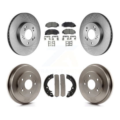Rotors de frein à disque avant et arrière, Kit de tambour à plaquettes semi-métalliques pour Honda CR-1997 – 2001