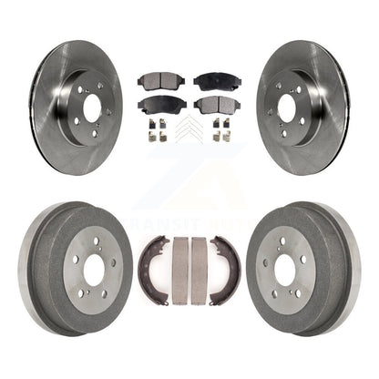 Kit de tambour à plaquettes semi-métalliques, Rotor de frein à disque avant et arrière, pour Toyota RAV 1996 – 2000