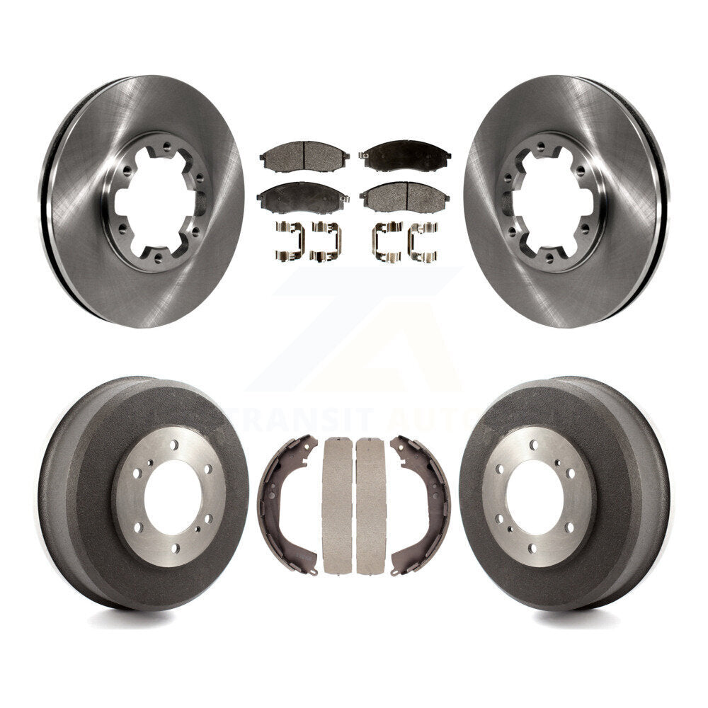 Kit de plaquettes et de tambour semi-métalliques, Rotor de frein avant et arrière, pour Nissan Xterra Frontie