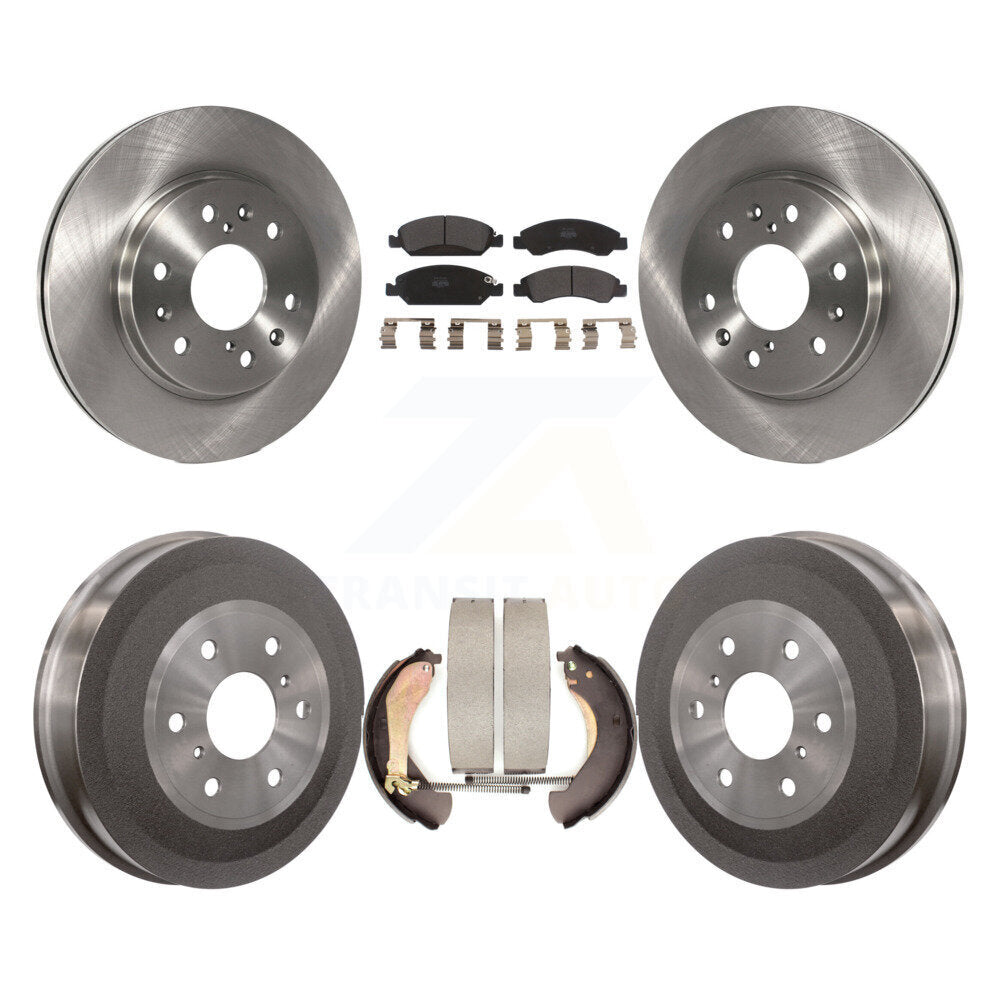 Kit de plaquettes et de tambour semi-métalliques, Rotor de frein avant et arrière, pour Chevrolet Silverado 150