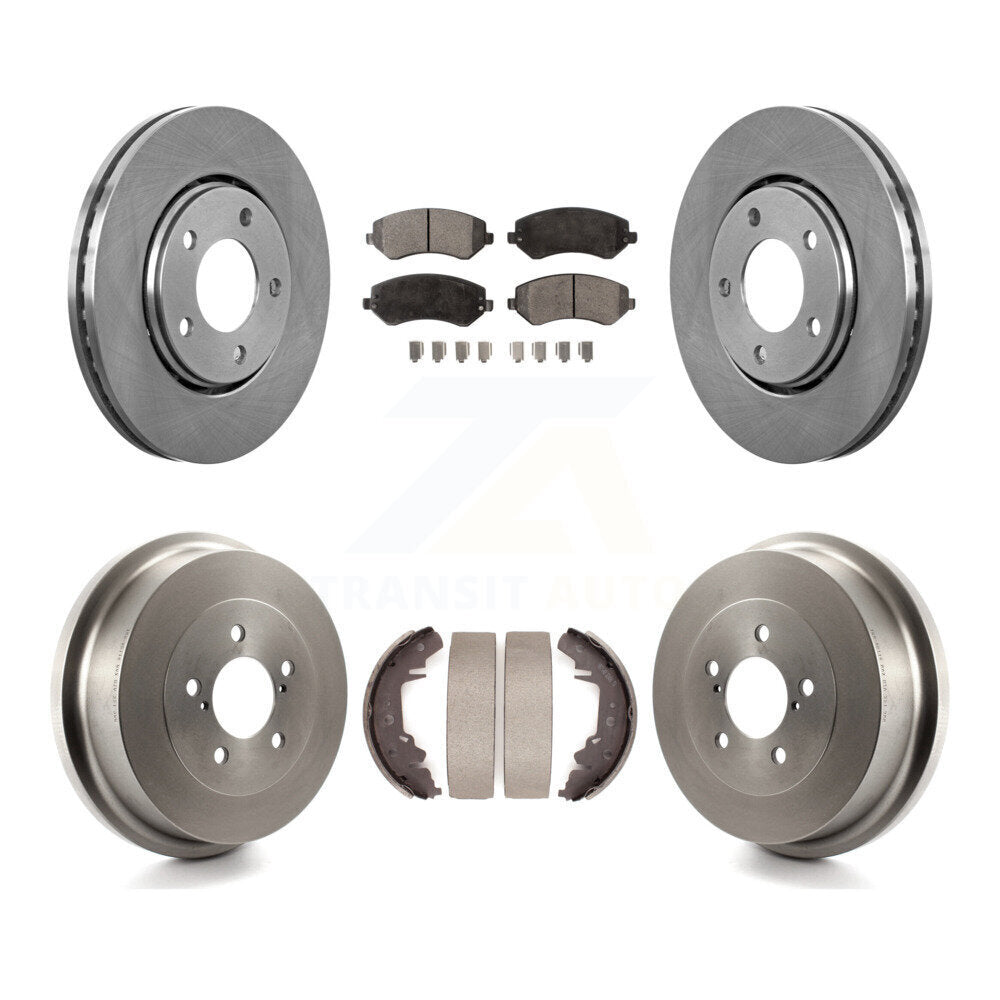 Kit de tambour à plaquettes semi-métalliques, Rotor de frein avant et arrière, pour Dodge Caravan Grand Town