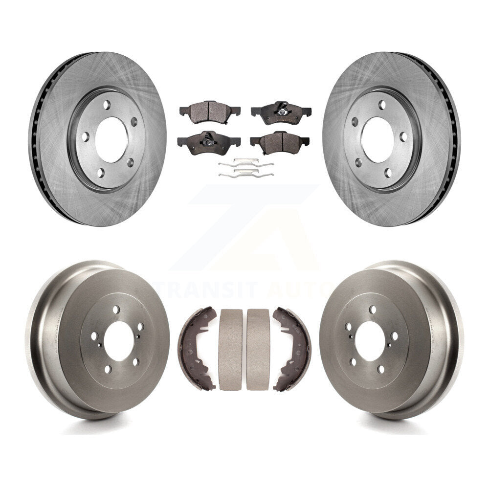 Kit de tambour à plaquettes semi-métalliques, Rotor de frein avant et arrière, pour Dodge Caravan Grand Town