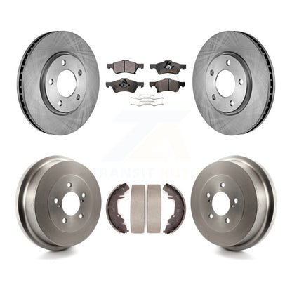 Kit de tambour à plaquettes semi-métalliques, Rotor de frein avant et arrière, pour Dodge Caravan Grand Town