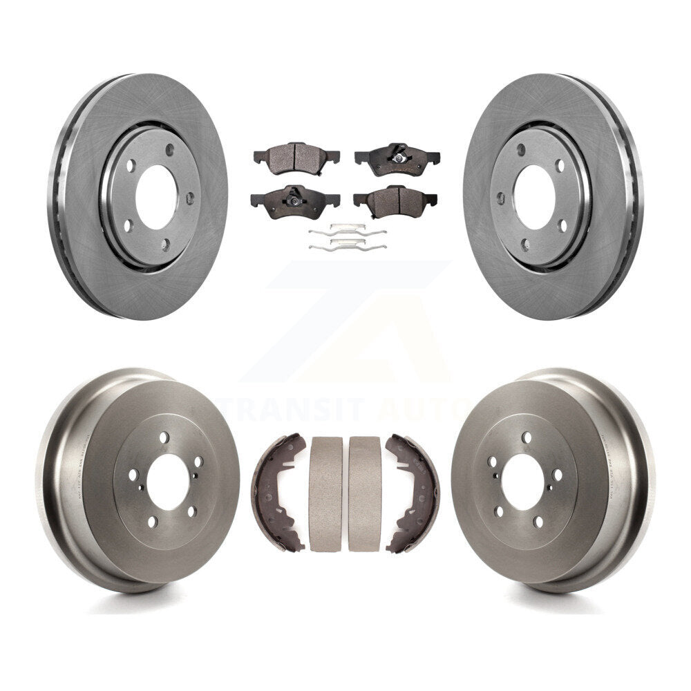 Kit de plaquettes et de tambour semi-métalliques, Rotor de frein avant et arrière, pour Dodge caravane Chrysler