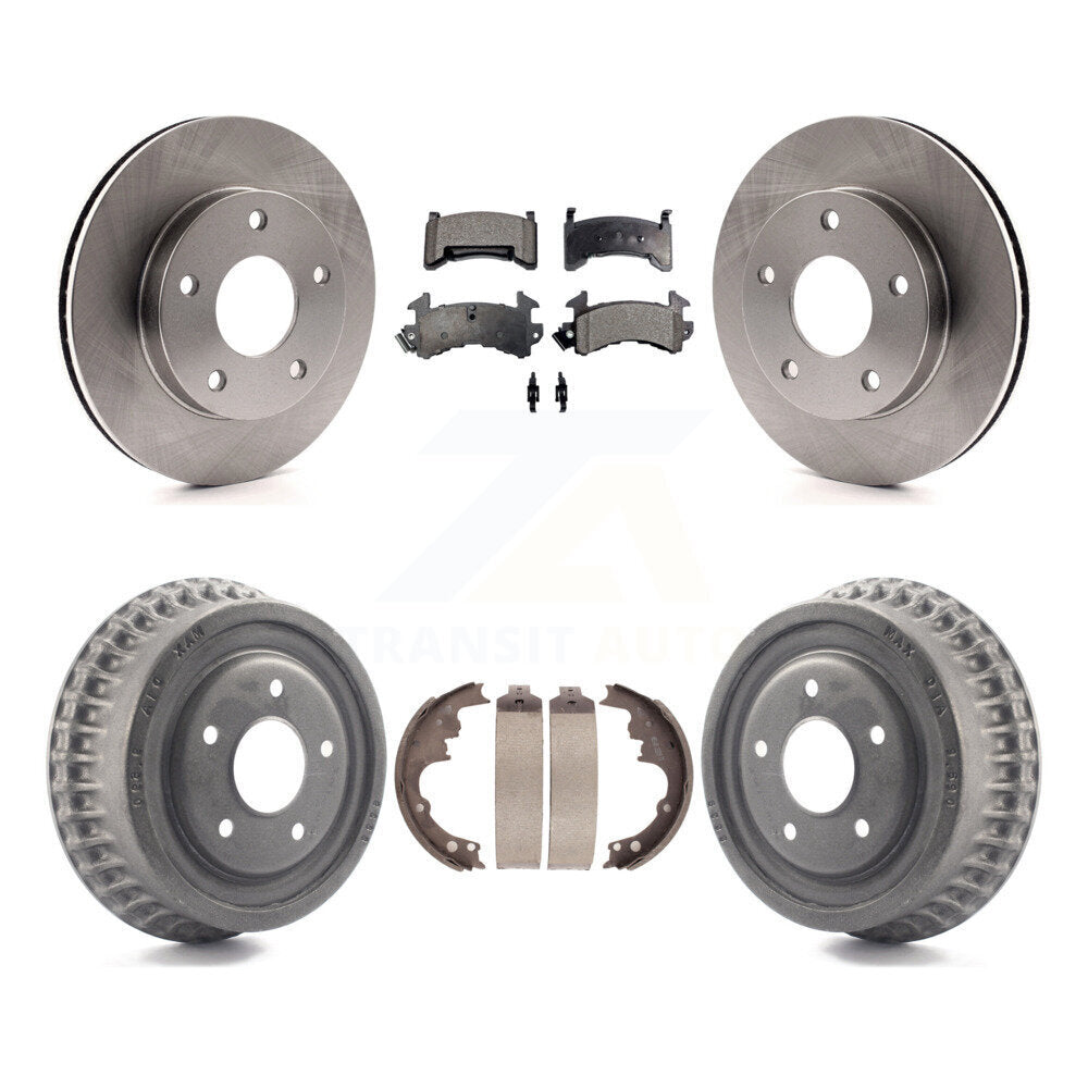 Kit de tambour à plaquettes semi-métalliques, Rotor de frein à disque avant et arrière, pour Chevrolet S10 GMC S1