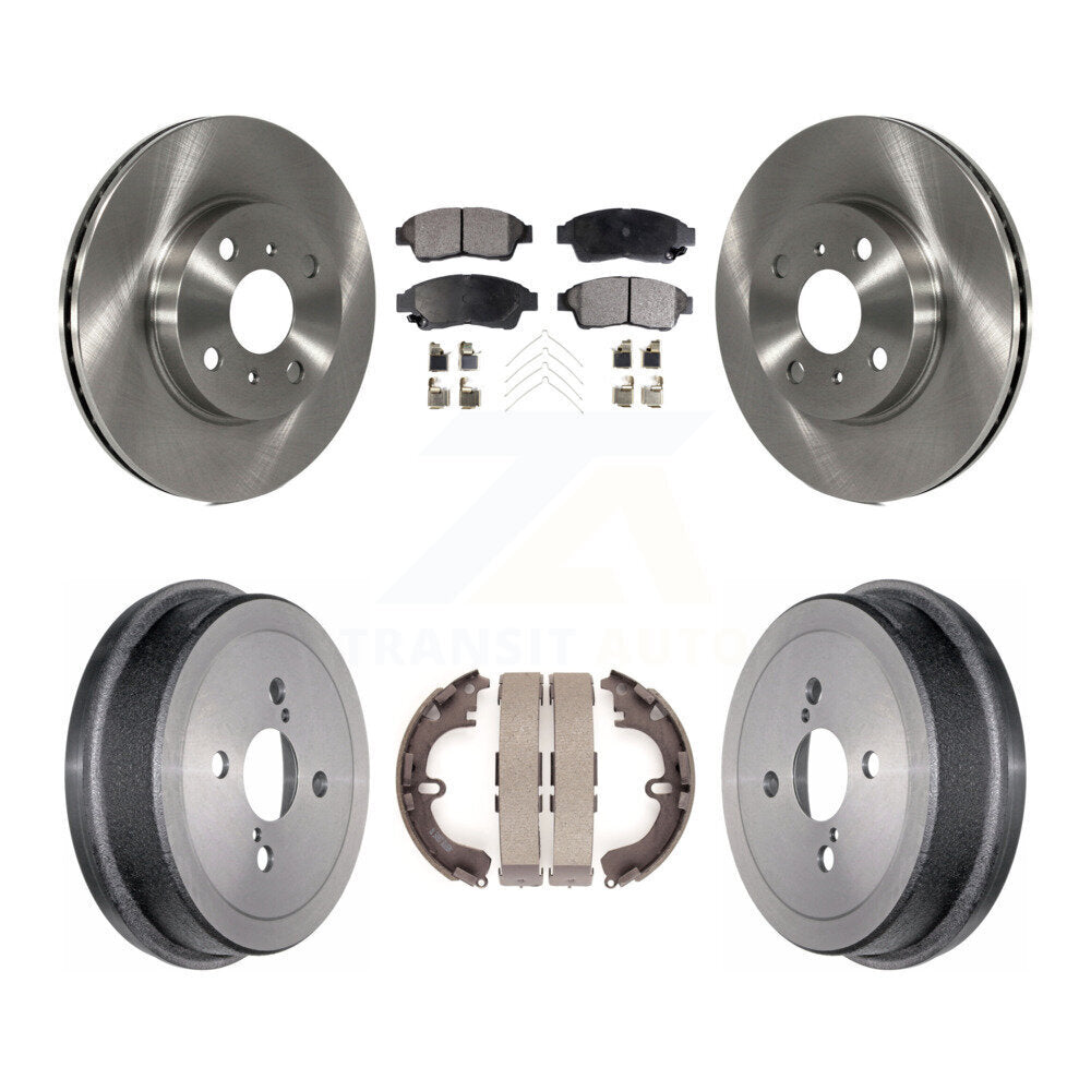 Kit de plaquettes et de tambours semi-métalliques, Rotor de frein avant et arrière, pour Toyota Corolla Geo Priz
