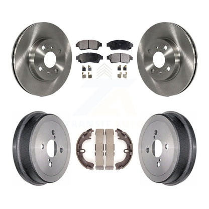 Kit de plaquettes et de tambours semi-métalliques, Rotor de frein avant et arrière, pour Toyota Corolla Geo Priz