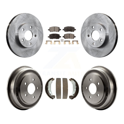 Rotors de frein à disque avant et arrière, Kit de tambour à plaquettes semi-métalliques pour Pontiac G5 Chevrole