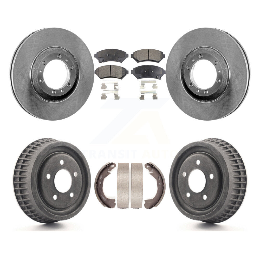 Kit de tambour à plaquettes semi-métalliques, Rotor de frein à disque avant et arrière, pour Pontiac Montana Buic
