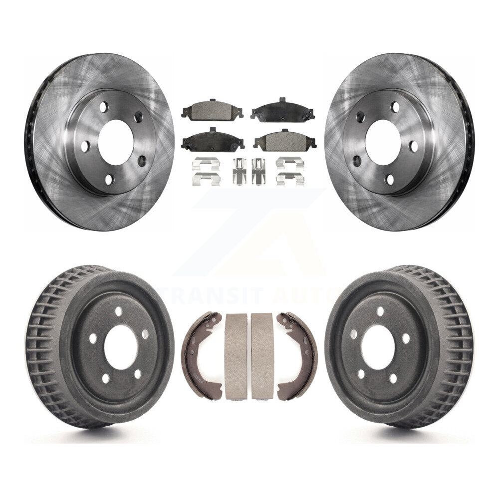 Kit de tambour à plaquettes semi-métalliques, Rotor de frein avant et arrière, pour Pontiac Grand Am Chevrole