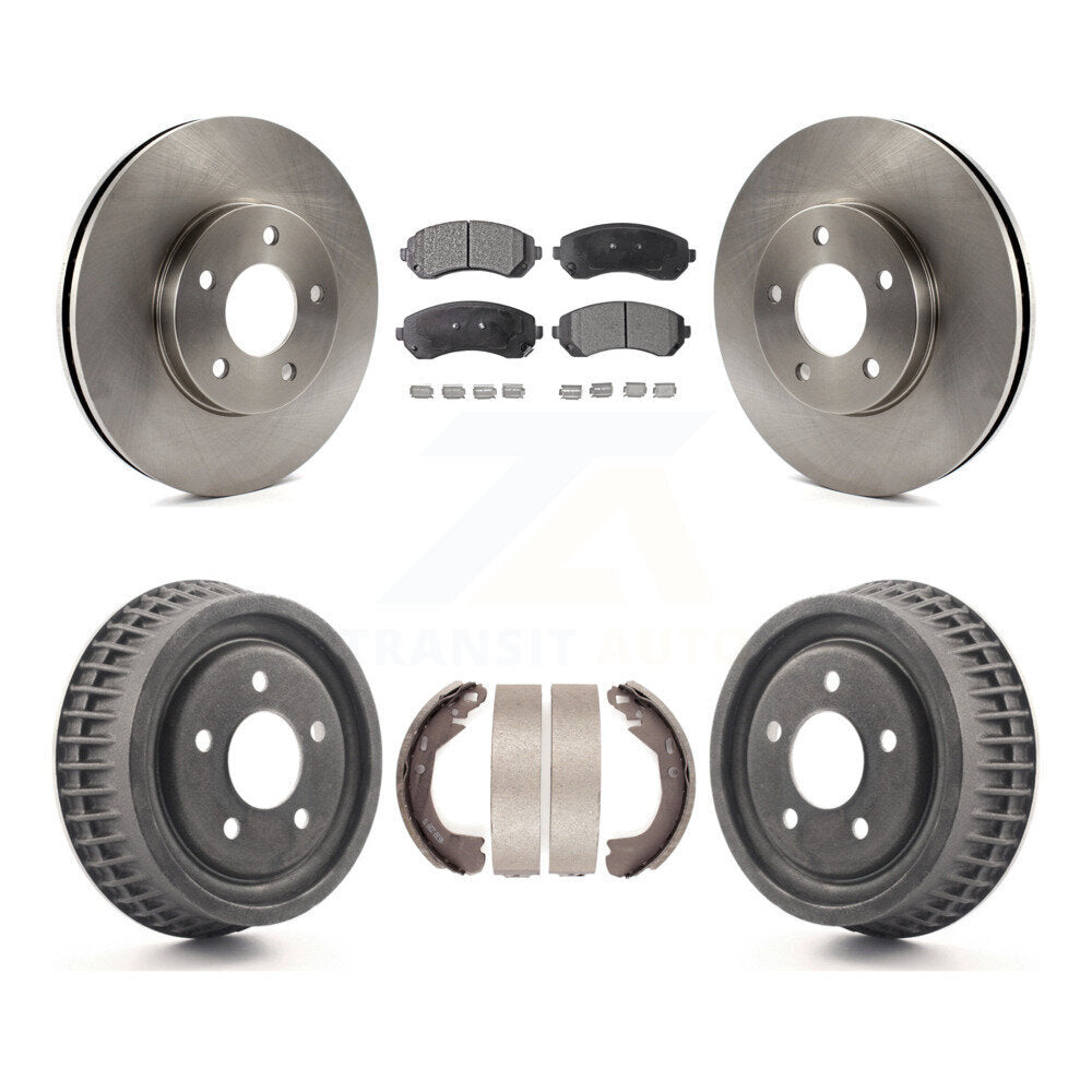 Rotors de frein avant et arrière, Kit de tambour à plaquettes semi-métalliques pour Pontiac Montana Chevrole