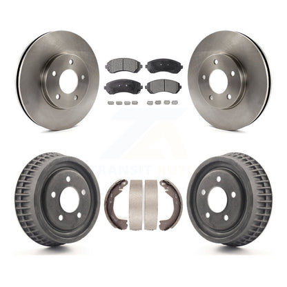 Rotors de frein avant et arrière, Kit de tambour à plaquettes semi-métalliques pour Pontiac Montana Chevrole