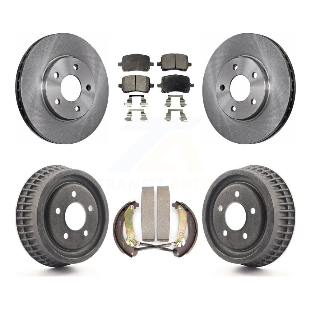 Rotors de frein à disque avant et arrière, Kit de tampons et de tambour semi-métalliques pour Chevrolet Malib