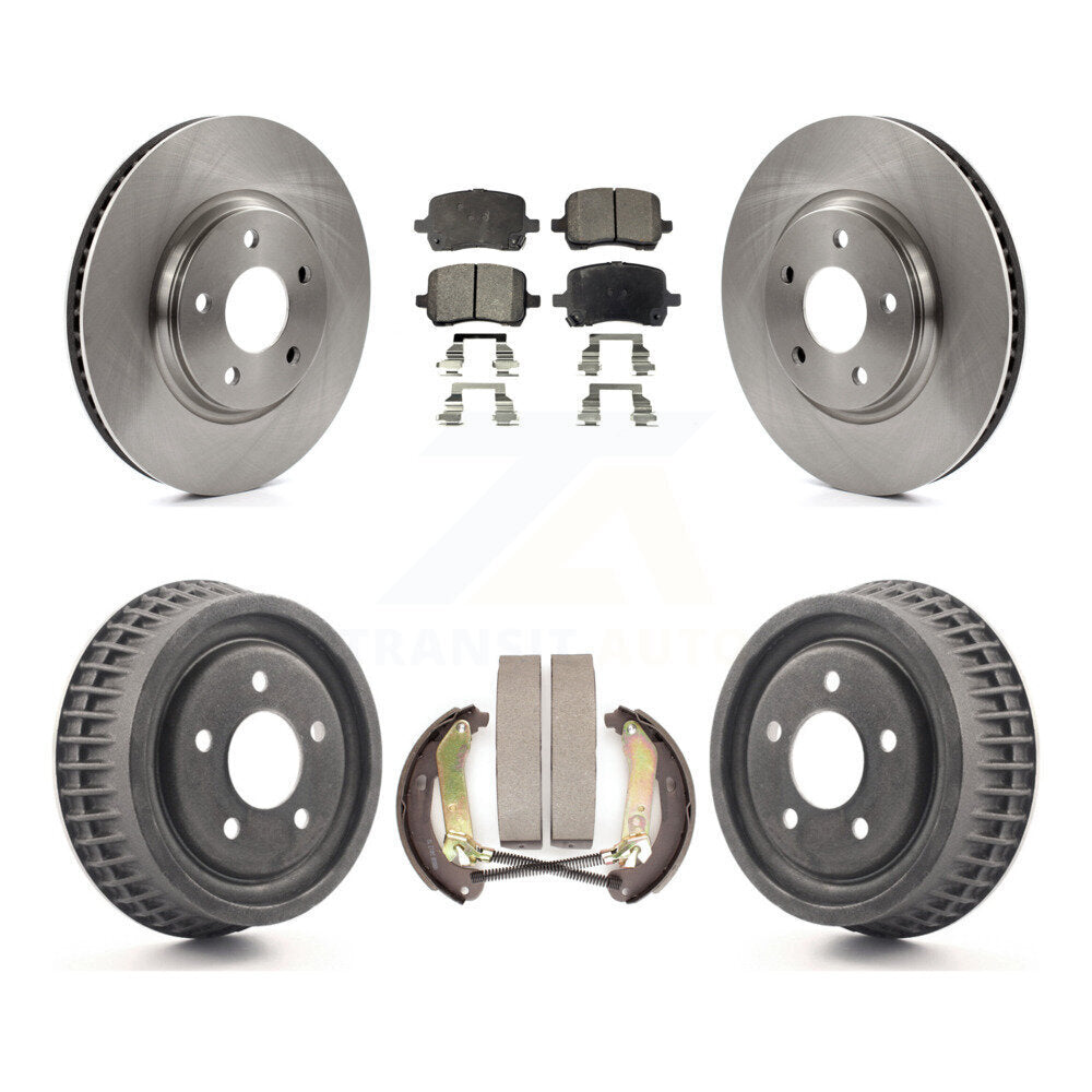Rotors de frein à disque avant et arrière, Kit de tampons et de tambour semi-métalliques pour Chevrolet Malib