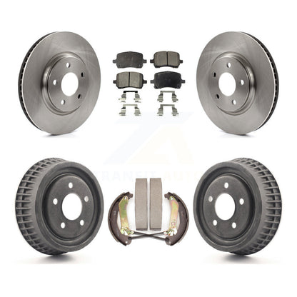 Rotors de frein à disque avant et arrière, Kit de tampons et de tambour semi-métalliques pour Chevrolet Malib