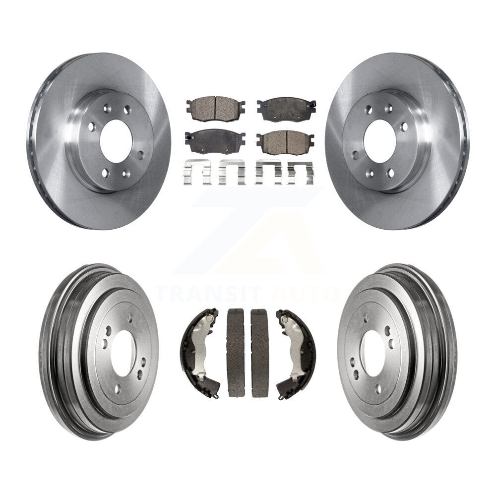 Kit de plaquettes et de tambour semi-métalliques, Rotor de frein avant et arrière, pour Hyundai Accent Kia Ri