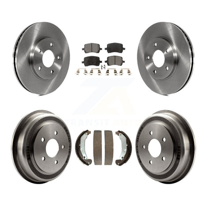 Rotors de frein à disque avant et arrière, plaquettes semi-métalliques et Kit de tambour pour Chevrolet HHR