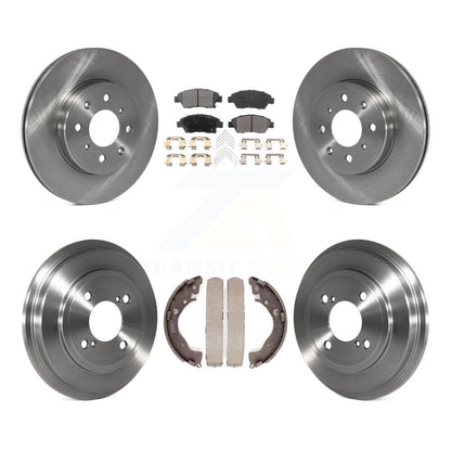 Rotor de frein à disque avant et arrière, Kit de plaquettes et de tambour semi-métalliques pour Honda Fi 2015 – 2020