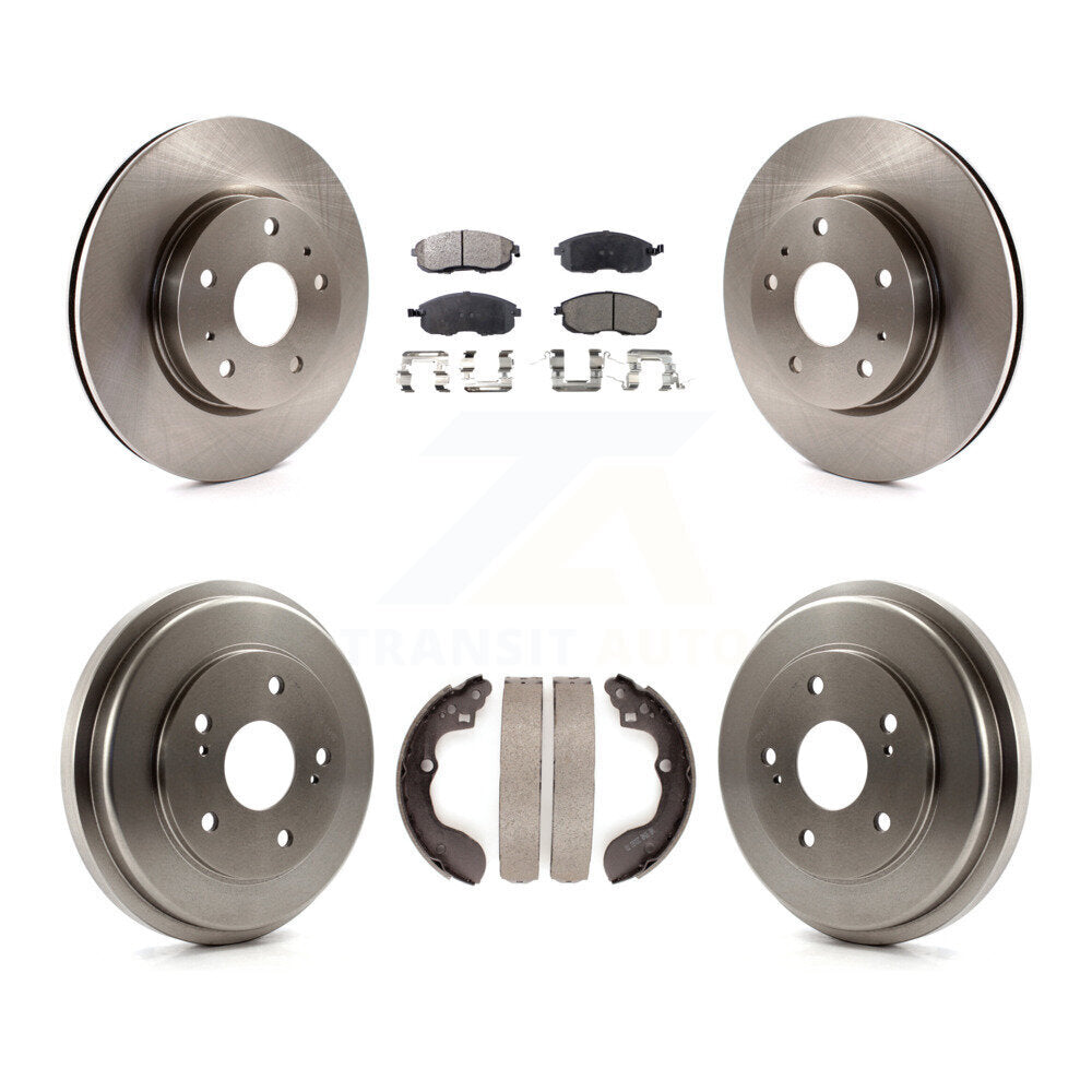 Rotors de frein à disque avant et arrière, plaquettes semi-métalliques et Kit de tambour pour Suzuki SX4