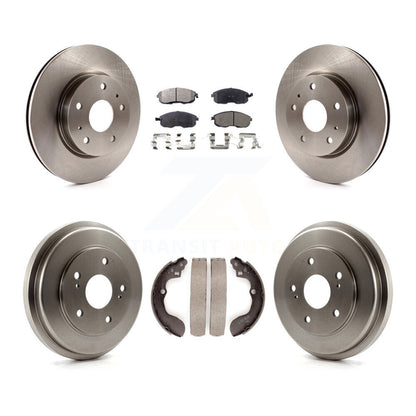 Rotors de frein à disque avant et arrière, plaquettes semi-métalliques et Kit de tambour pour Suzuki SX4