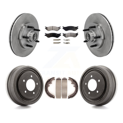 Rotor de frein à disque avant et arrière, Kit de plaquettes et de tambour semi-métalliques pour Ford F-150 RW 1999