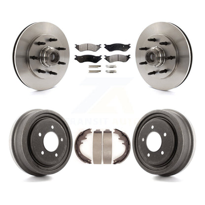 Rotor de frein à disque avant et arrière, Kit de plaquettes et de tambour semi-métalliques pour Ford F-150 RW 1999