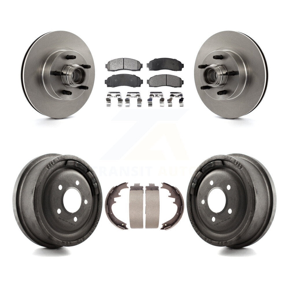 Kit de tambour à plaquettes semi-métalliques pour rotors de frein avant et arrière, pour Ford Ranger RW 2006 – 2009