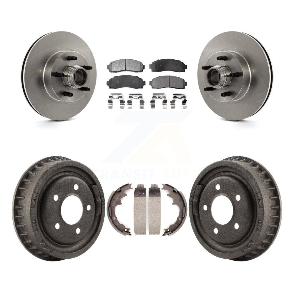 Kit de tambour à plaquettes semi-métalliques pour rotors de frein avant et arrière, pour Ford Ranger RW 2006 – 2009