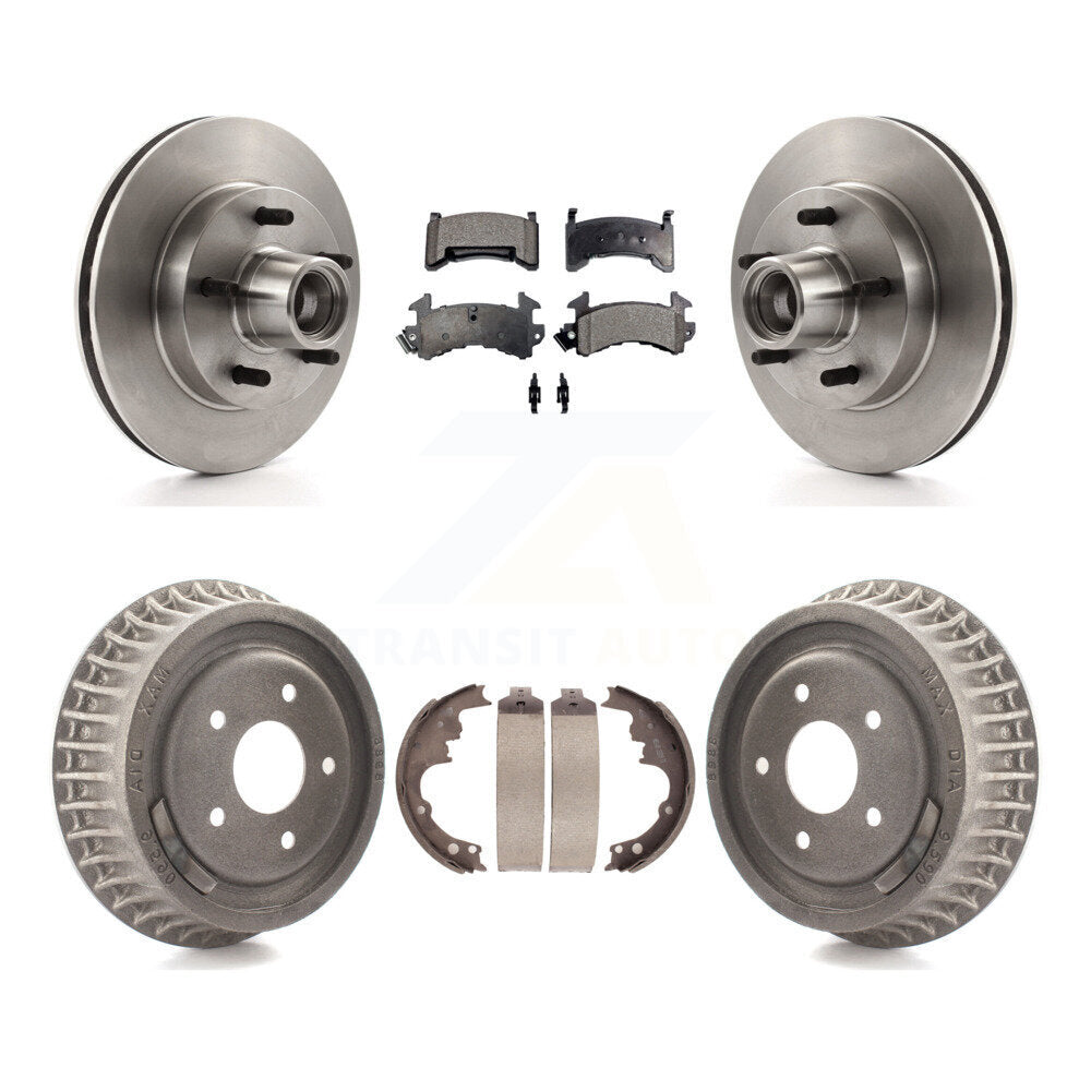 Kit de plaquettes et de tambour semi-métalliques, Rotor de frein avant et arrière, pour Chevrolet S10 GMC Sonom