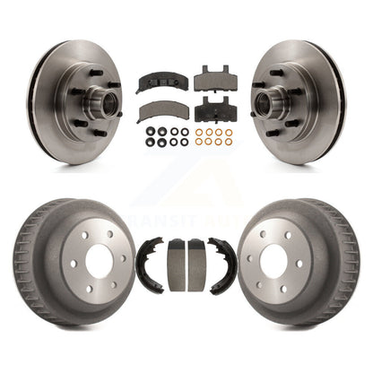 Rotor de frein à disque avant et arrière, Kit de plaquettes et de tambour semi-métalliques pour C2500 Chevrolet GM