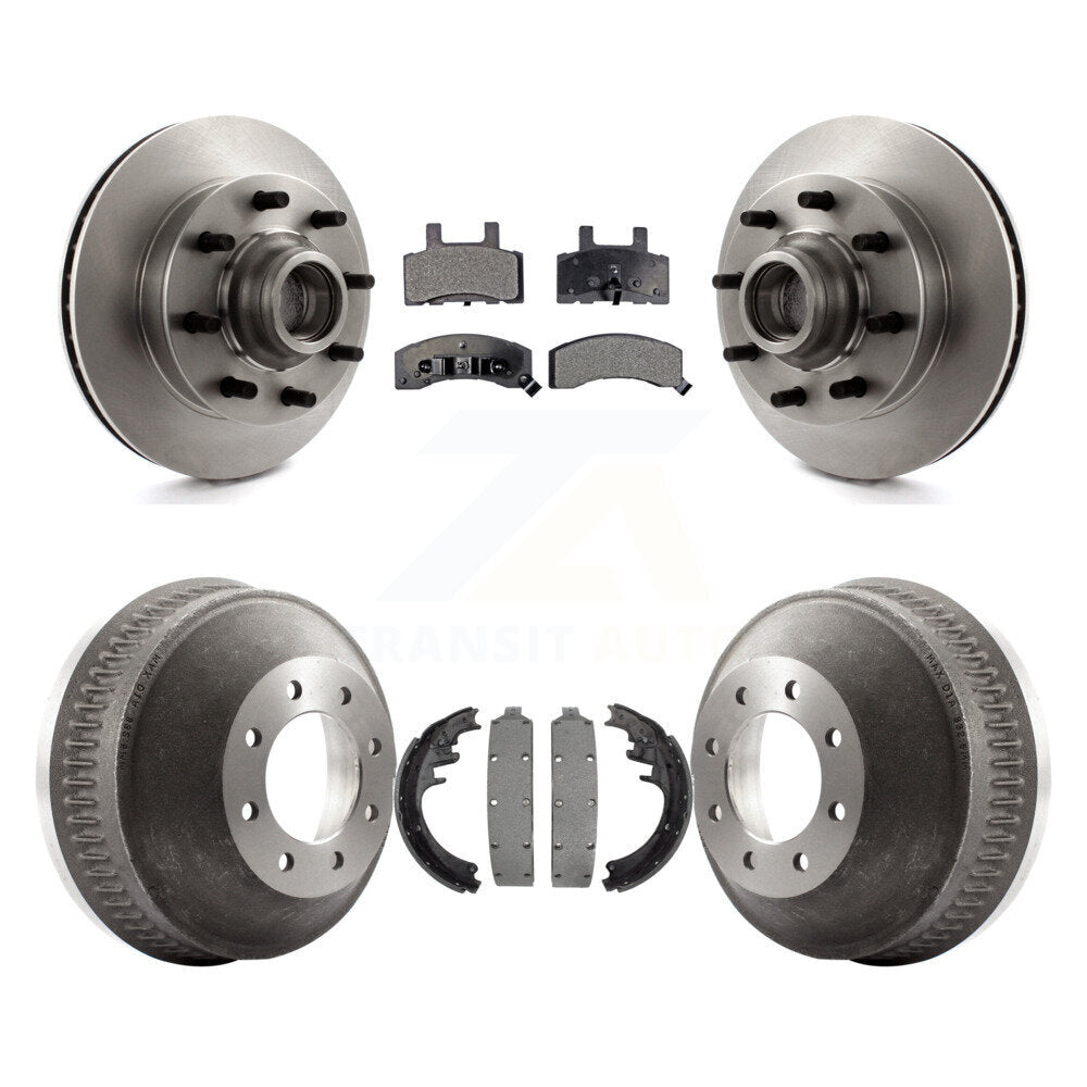 Rotors de frein avant et arrière, Kit de tambour à plaquettes semi-métalliques pour C2500 Chevrolet GMC C150