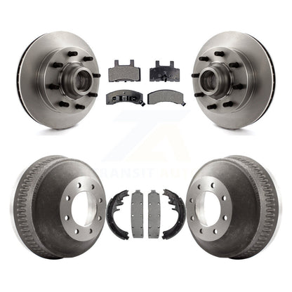Rotors de frein avant et arrière, Kit de tambour à plaquettes semi-métalliques pour C2500 Chevrolet GMC C150