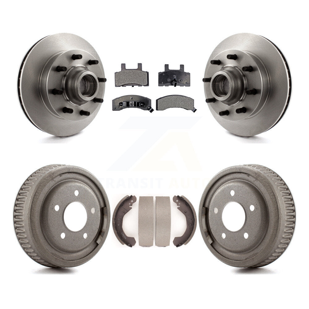 Rotors de frein à disque avant et arrière, plaquettes semi-métalliques et Kit de tambour pour GMC Yukon
