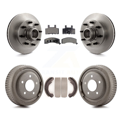 Rotors de frein à disque avant et arrière, plaquettes semi-métalliques et Kit de tambour pour GMC Yukon