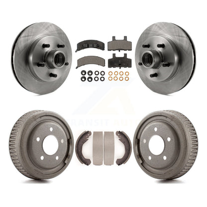 Rotors de frein à disque avant et arrière, plaquettes semi-métalliques et Kit de tambour pour GMC Yukon