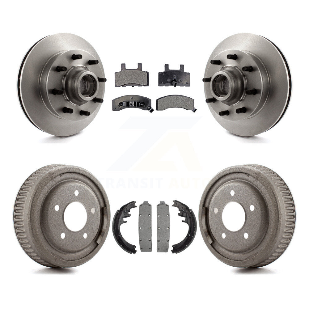 Kit de plaquettes et de tambour semi-métalliques, Rotor de frein avant et arrière, pour Chevrolet C1500 Suburba