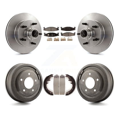 Kit de tambour à plaquettes semi-métalliques, Rotor de frein avant et arrière, pour Ford F-150 E-150 Econolin