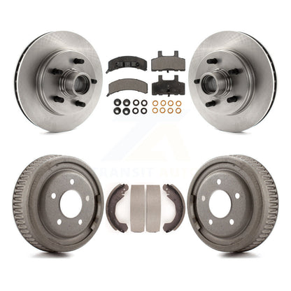Rotor de frein à disque avant et arrière, Kit de plaquettes et de tambour semi-métalliques pour C1500 Chevrolet GM