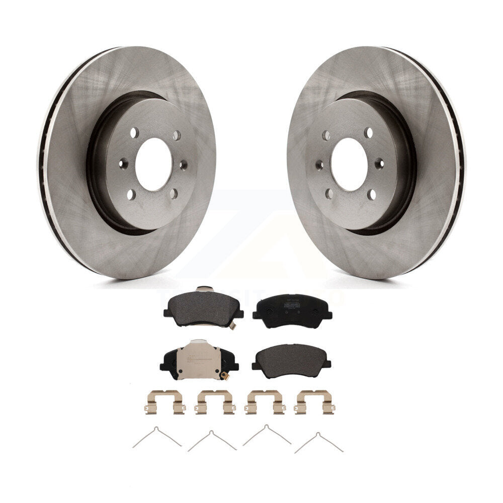 Kit de disques de frein à disque avant et plaquettes semi-métalliques pour Kia Rio Hyundai Accent