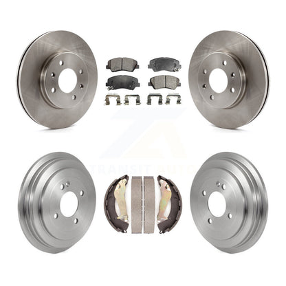 Kit de plaquettes et de tambour semi-métalliques pour Rotor de frein avant et arrière, pour Hyundai Accen 2012 – 2017