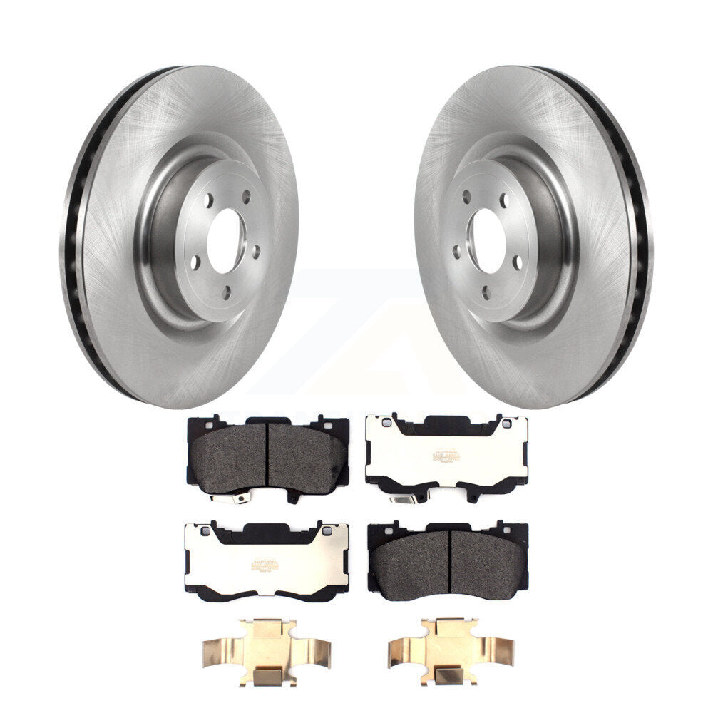 Kit de disques de frein à disque avant et plaquettes semi-métalliques pour Ford Mustang K8F-103435