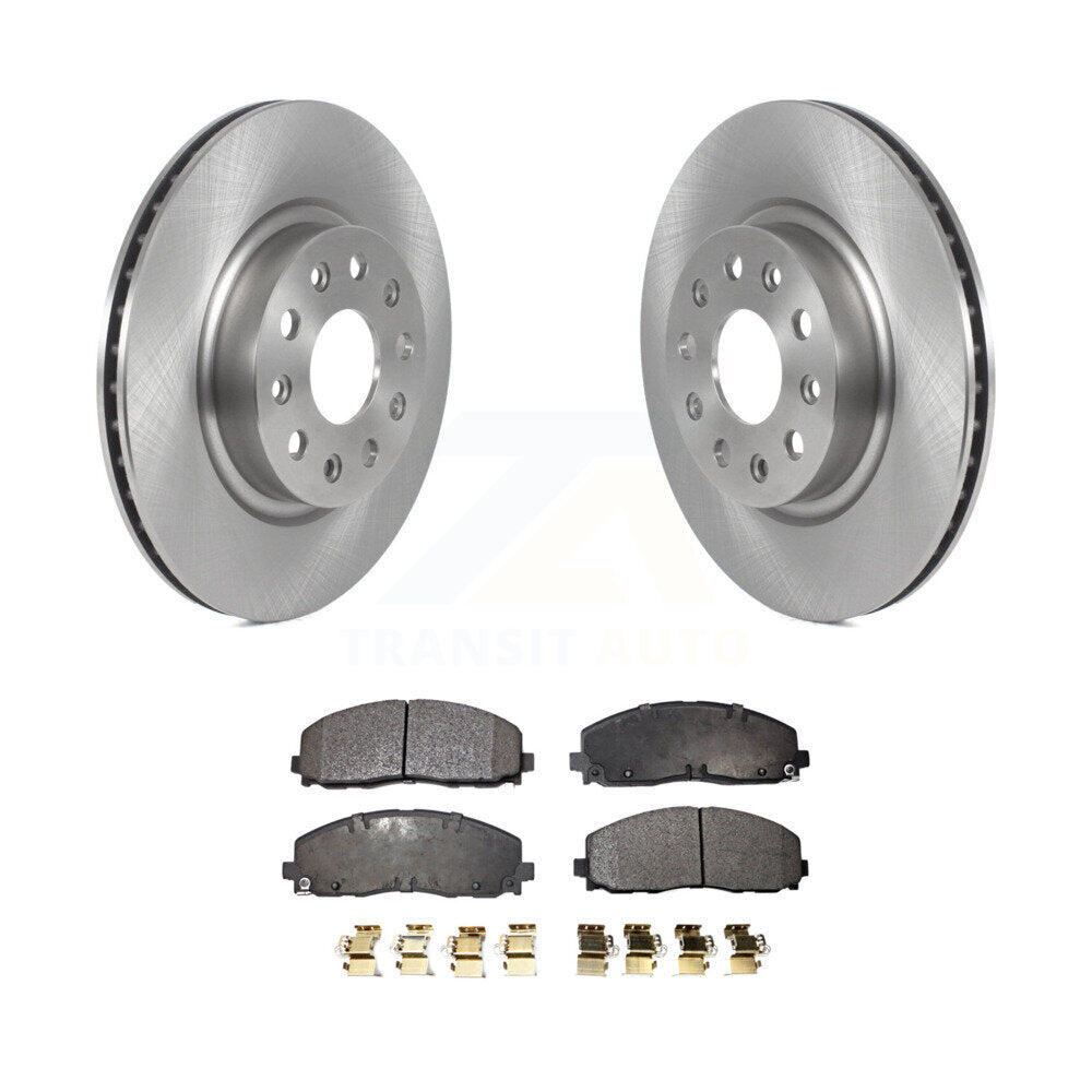 Kit de disques de frein à disque avant et plaquettes semi-métalliques pour Jeep Wrangler K8F-103455